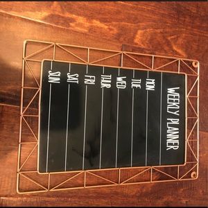 Weekly Planner Chalk Board